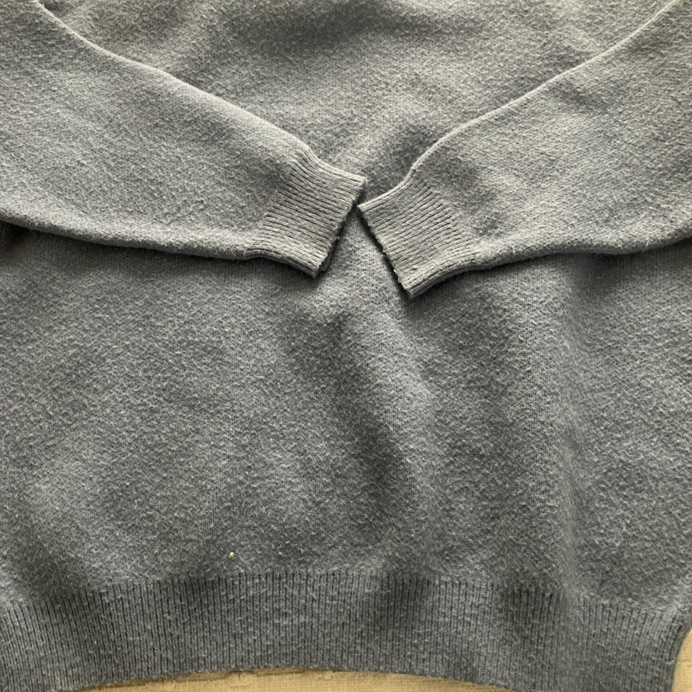 Aelfric Eden Sweater Adult Oversized Large Blue Duck WOW Crewneck Knit Pullover‎ - Picture 9 of 9